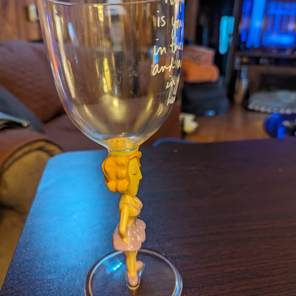 Signed by Sandra Magsamen hard plastic Wine gobblet